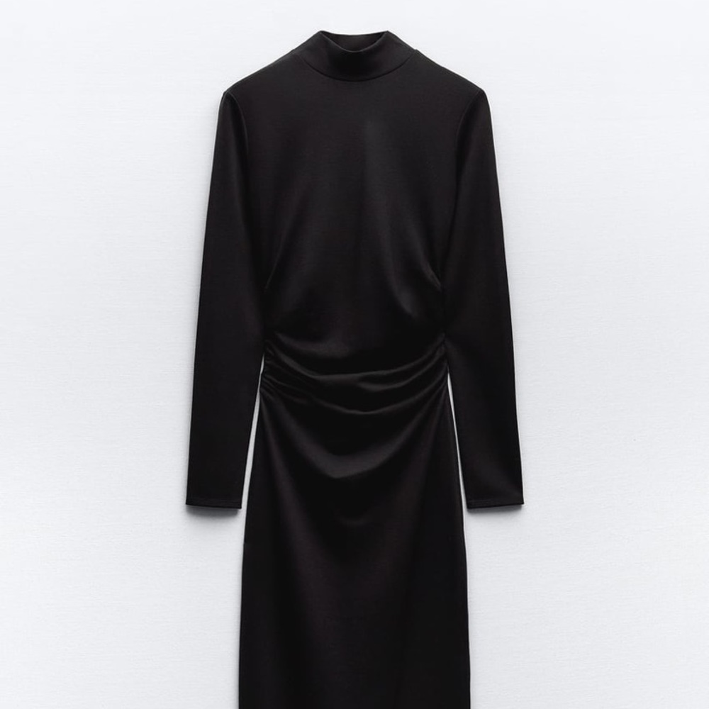 Ruched midi dress
